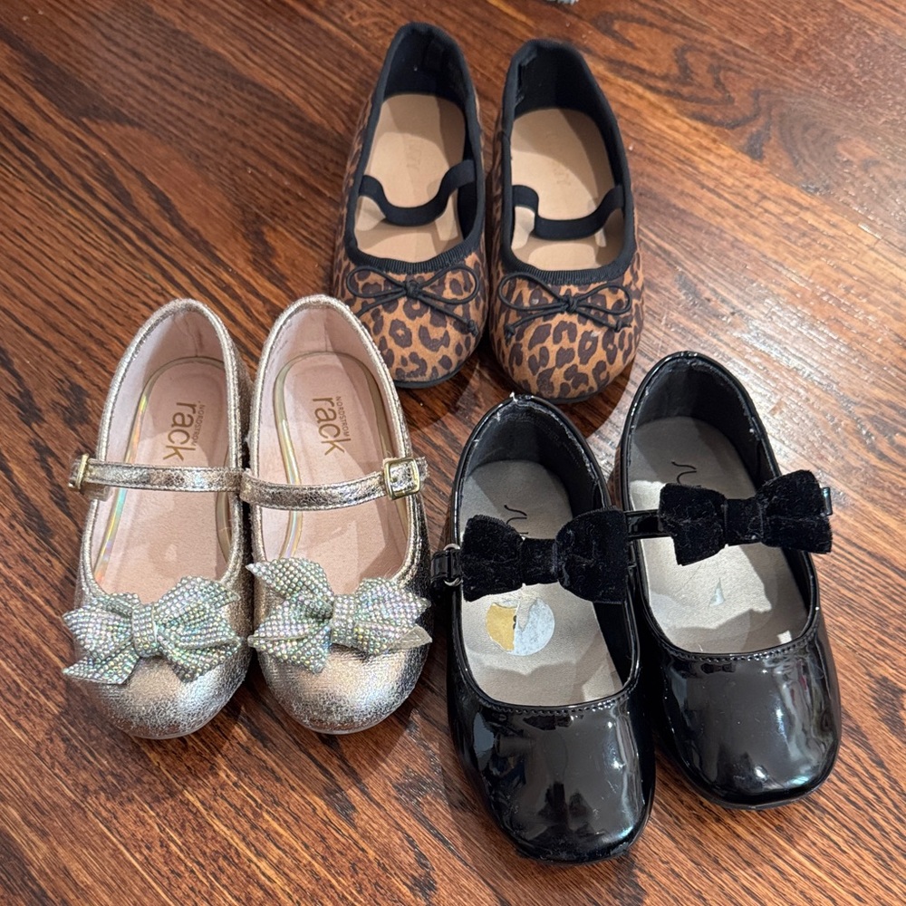 Elegant Kids Dress Shoes Set with Bows